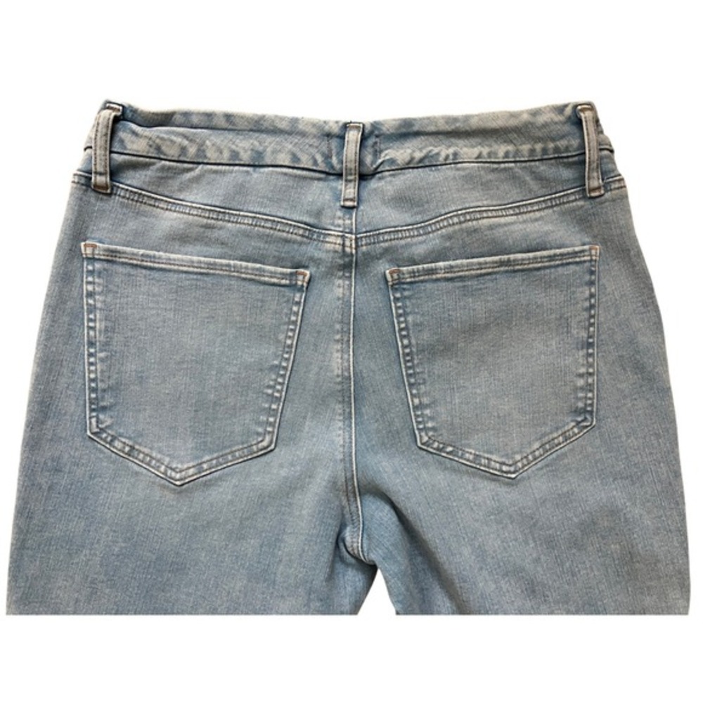 Express Skinny Mid Rise Hyper Stretch Light Wash Jeans Women Size Short 12 14 16 - Picture 7 of 10